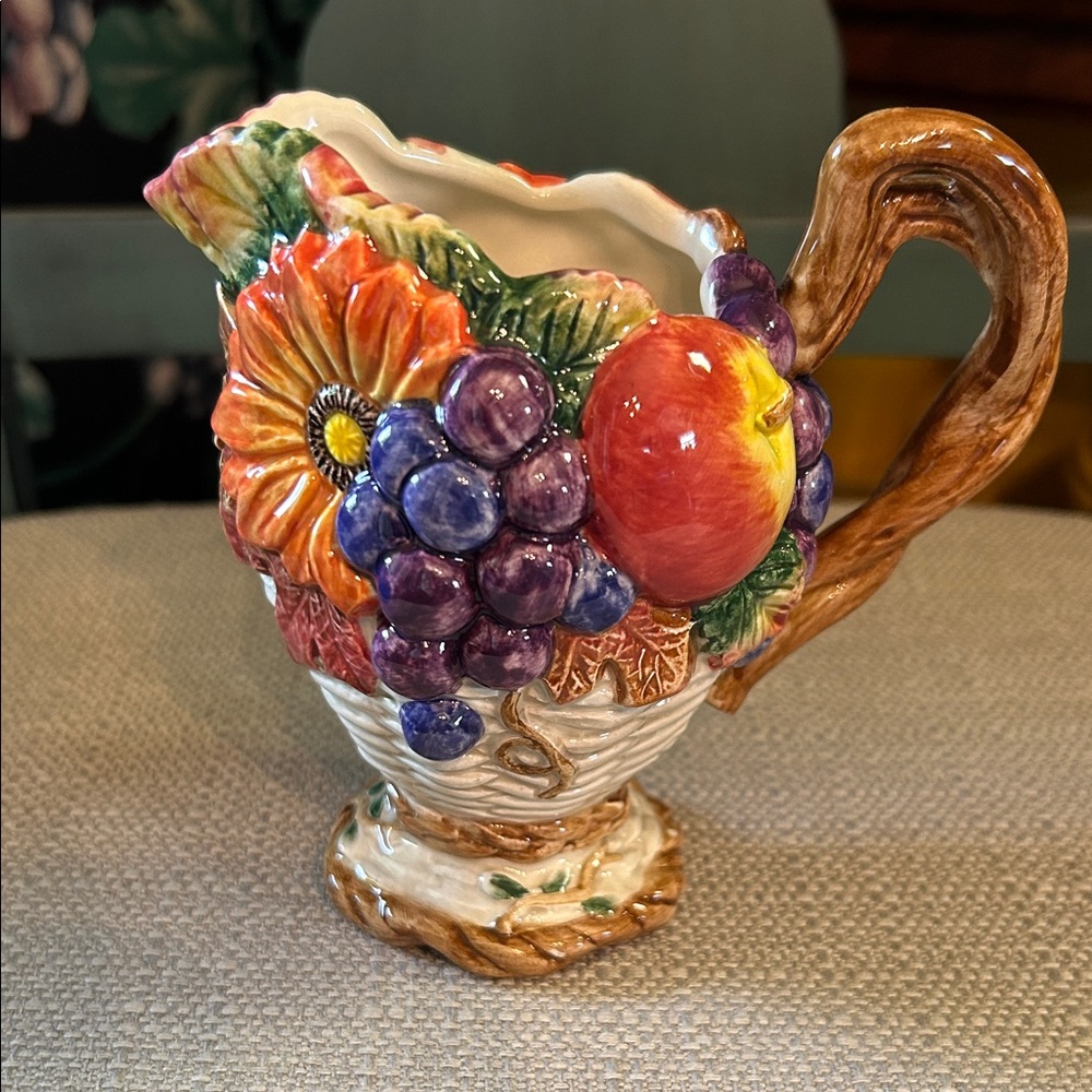 Fitz and Floyd Autumn Bounty Creamer 1997